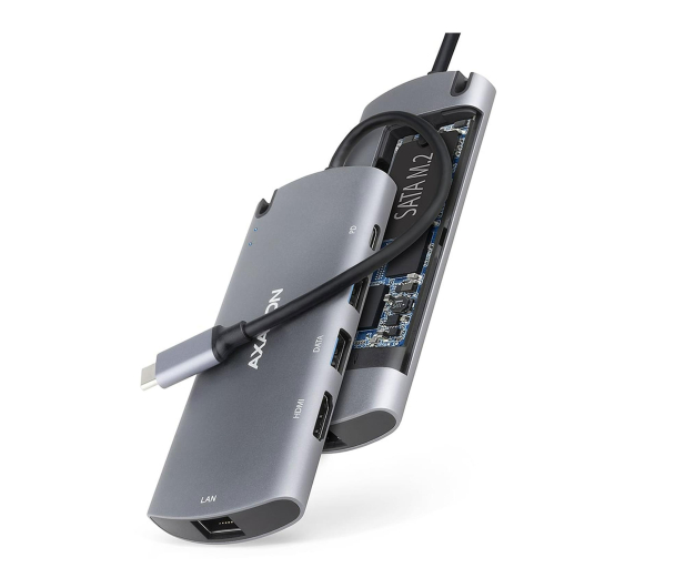 Axagon HMC-6M2 SuperSpeed USB-C COMBO 6in1 hub - 1485457 - zdjęcie